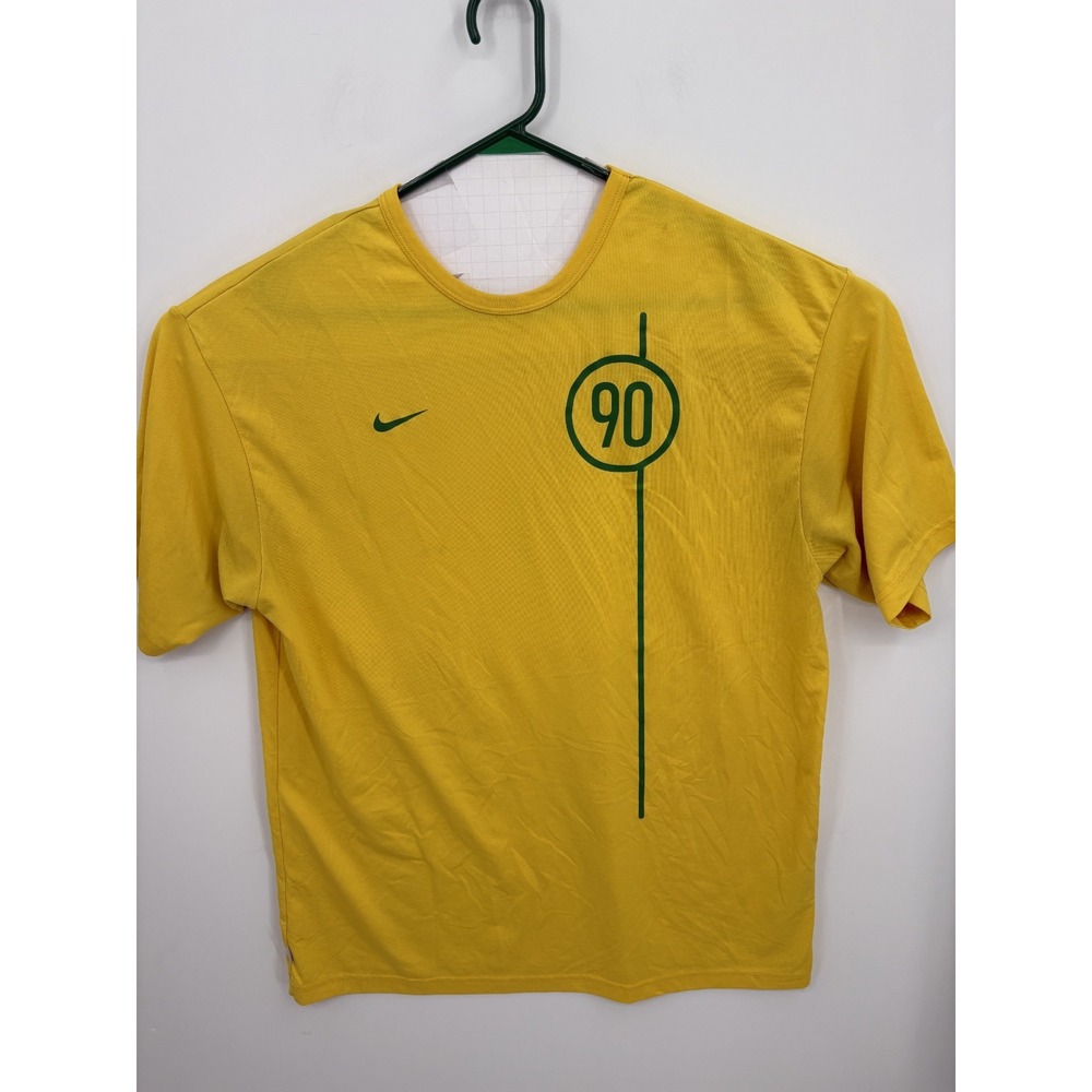 Nike Vintage Dri Fit Men's Total 90 Yellow Soccer Jersey Tee Shirt, XXL, RARE!